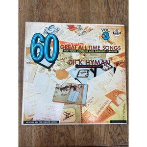 60 Great All Time Songs Vol. 3 LP By Dick Hyman His Piano & Rhythm E3537